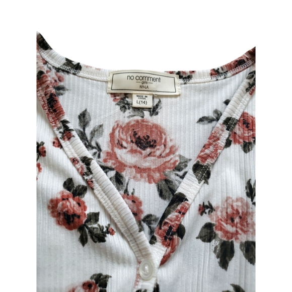 ☕ No Comment 2 piece Floral Top Set - Picture 6 of 12